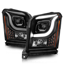 Load image into Gallery viewer, 15-17-Gmc-YukonYukon-Xl-Projector-Headlights-Black-HousingClear-Lens-(W-Light-Bars)