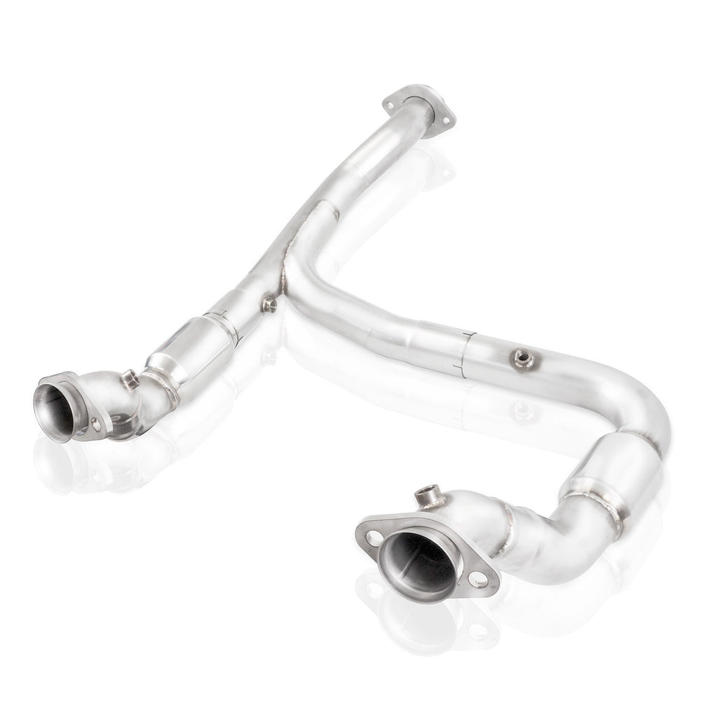 15-18-F-150-3.5L-Downpipe-3In-High-Flow-Cats-Y-Pipe-Factory-Connection