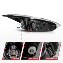 Load image into Gallery viewer, 15-18-Ford-Focus-Projector-Headlights---W-Light-Bar-Switchback-Black-Housing