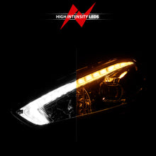 Load image into Gallery viewer, 15-18-Ford-Focus-Projector-Headlights---W-Light-Bar-Switchback-Black-Housing