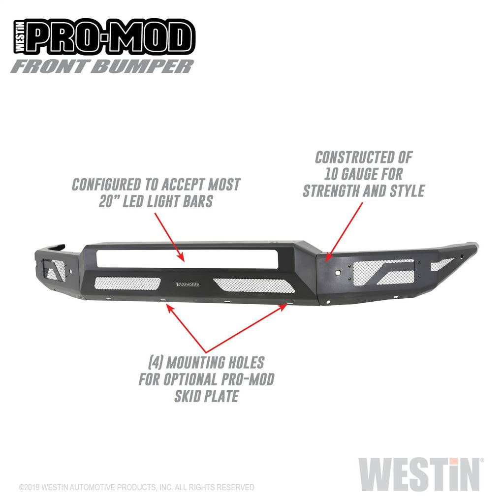 15-19-Chevrolet-Silverado-25003500-Pro-Mod-Front-Bumper---Textured-Black