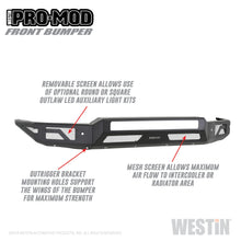 Load image into Gallery viewer, 15-19-Chevrolet-Silverado-25003500-Pro-Mod-Front-Bumper---Textured-Black