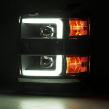 Load image into Gallery viewer, 15-19-Chevy-2500Hd-Pro-Series-Proj-Headlights-Plank-Style-Blk-WActiv-LightSeq-SignalDrl