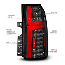 Load image into Gallery viewer, 15-20-Chevrolet-Tahoe-Sequential-Led-Tube-Taillights-Black