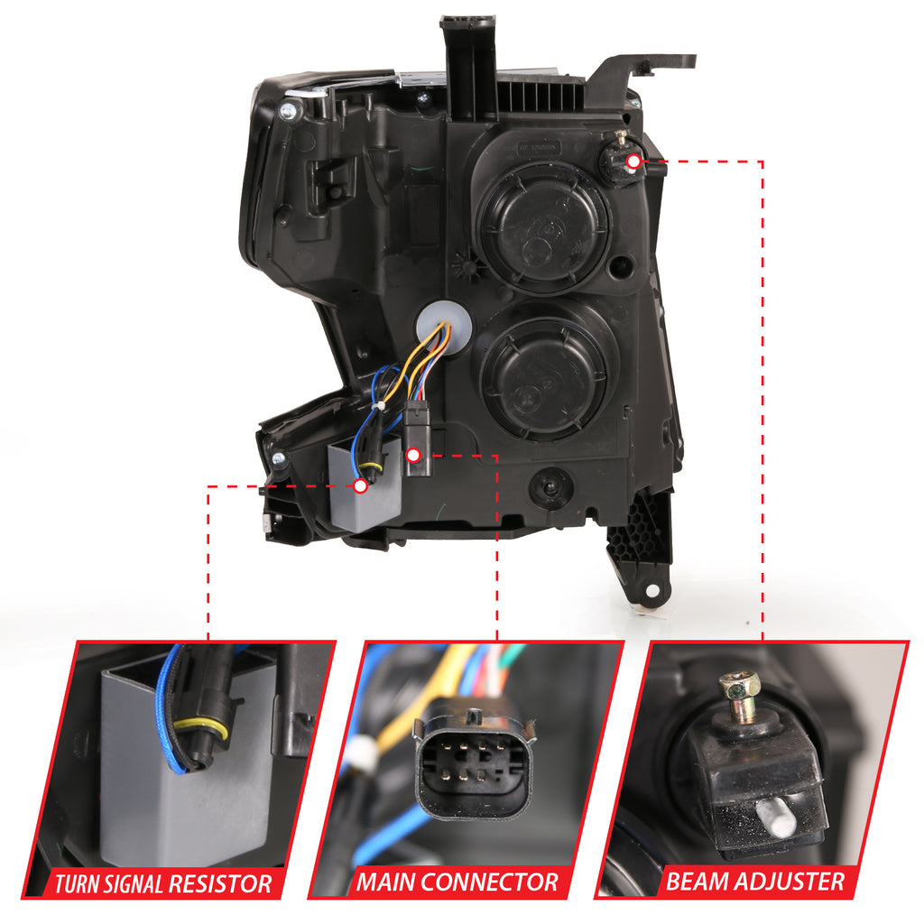 15-20-Chevy-TahoeSuburban-Led-Light-Bar-Style-Headlights-Black-WSequential-WDrl-WAmber