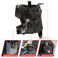 Load image into Gallery viewer, 15-20-Chevy-TahoeSuburban-Led-Light-Bar-Style-Headlights-Black-WSequential-WDrl-WAmber