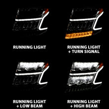 Load image into Gallery viewer, 15-20-Chevy-TahoeSuburban-Led-Light-Bar-Style-Headlights-WSequential-Chrome-WAmber