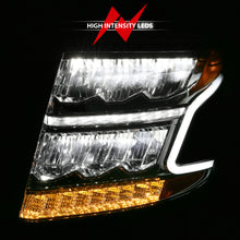Load image into Gallery viewer, 15-20-Chevy-TahoeSuburban-Led-Light-Bar-Style-Headlights-WSequential-Chrome-WAmber