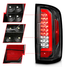Load image into Gallery viewer, 15-21-Chevrolet-Colorado-Full-Led-Tail-Lights-W-Red-Lightbar-Black-Housing-Clear-Lens