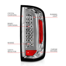 Load image into Gallery viewer, 15-21-Chevy-Colorado-Led-Taillights-W-Light-Bar-Chrome-Housing-Clear-Lens