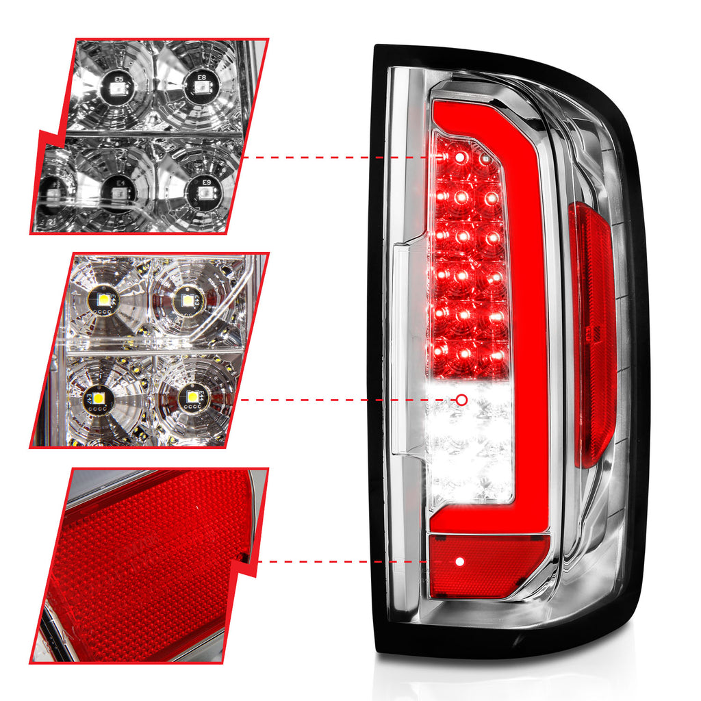15-21-Chevy-Colorado-Led-Taillights-W-Light-Bar-Chrome-Housing-Clear-Lens