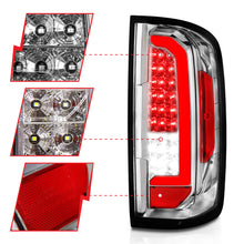 Load image into Gallery viewer, 15-21-Chevy-Colorado-Led-Taillights-W-Light-Bar-Chrome-Housing-Clear-Lens