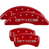 MGP 10201SGTCRD Set of 4: Red finish, Silver Mustang GT/CS