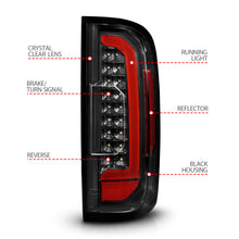 Load image into Gallery viewer, 15-21-Gmc-Canyon-Full-Led-Taillights-W-Red-Lightbar-Black-HousingClear-Lens