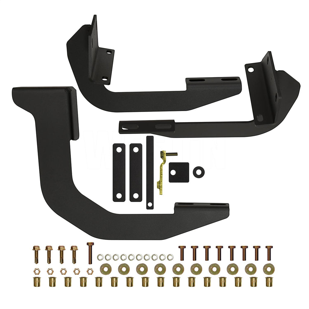 15-22-Ford-Transit-Van-150250350-(Single-54In.-Pass-Door)-Running-Board-Mount-Kit---Blk