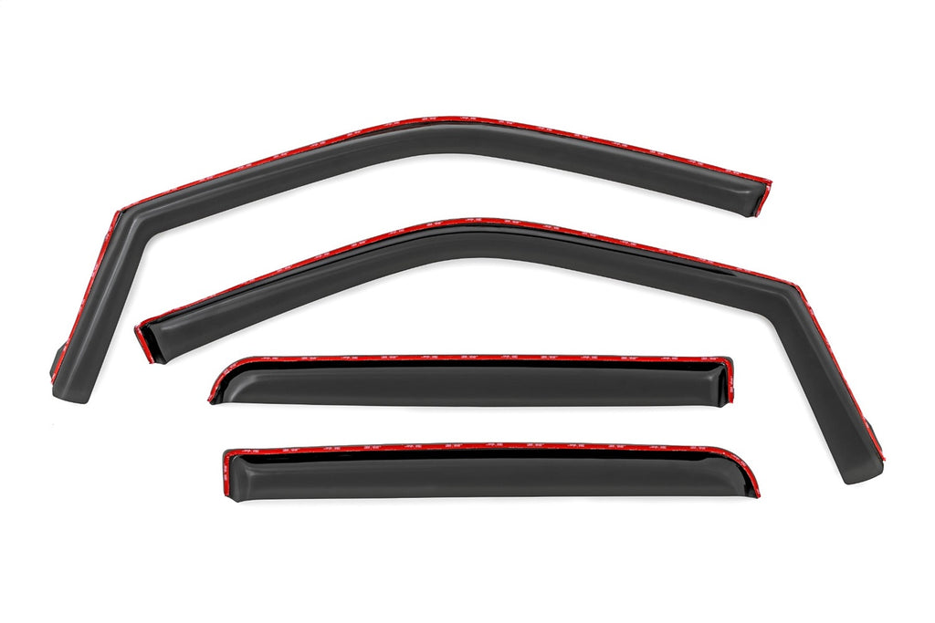 Rough Country 831524 Side Window Deflectors for Select Ford F-150, Ford F-150 Lightning, Ford F-250 Super Duty, Ford F-350 Super Duty