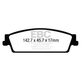 EBC UD1707 Ultimax OEM Replacement Brake Pads