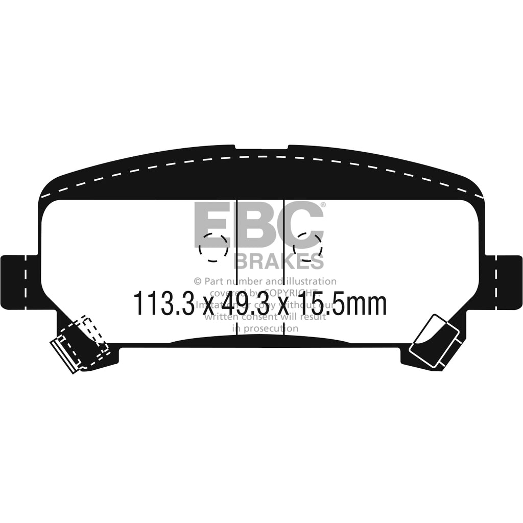 15-Chevrolet-Colorado-2.5-Yellowstuff-Rear-Brake-Pads