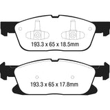 EBC DP43046R Yellowstuff Street And Track Brake Pads