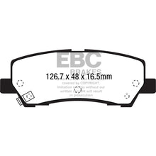 Load image into Gallery viewer, 15-Ford-Mustang-2.3-Turbo-Redstuff-Rear-Brake-Pads