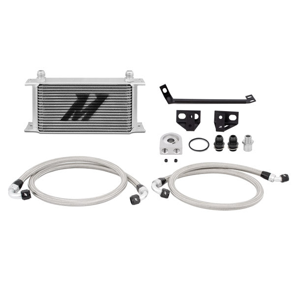 15-Ford-Mustang-Ecoboost-Non-Thermostatic-Oil-Cooler-Kit---Silver
