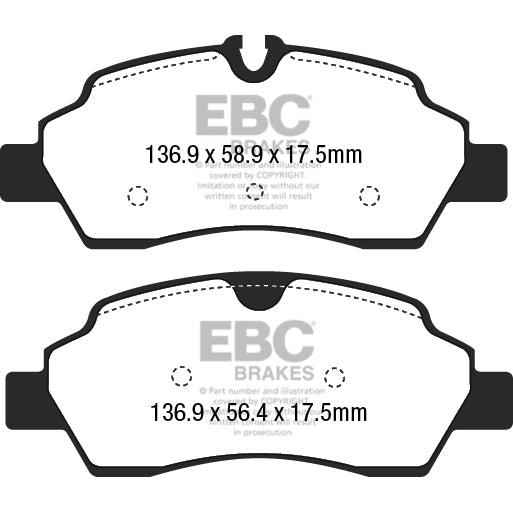 15-Ford-Transit-2.2-Td-Ultimax2-Rear-Brake-Pads
