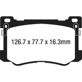 EBC DP33048C Redstuff Ceramic Low Dust Brake Pads