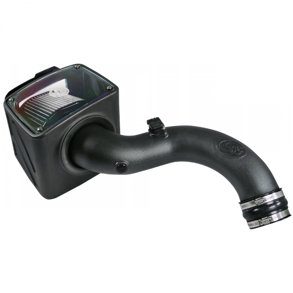 ~(15-Lbs.-25X16x14)~-Cold-Air-Intake-For-01-04-Chevrolet-Silverado-Gmc-Sierra-V8-6.6L-Lb7-Duramax-Dry-Extendable-White-S-B