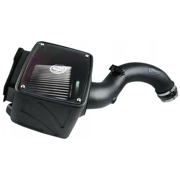 ~(15-Lbs.-25X16x14)~-Cold-Air-Intake-For-01-04-Chevrolet-Silverado-Gmc-Sierra-V8-6.6L-Lb7-Duramax-Dry-Extendable-White-S-B