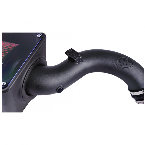 ~(15-Lbs.-25X16x14)~-Cold-Air-Intake-For-01-04-Chevrolet-Silverado-Gmc-Sierra-V8-6.6L-Lb7-Duramax-Cotton-Cleanable-Red-S-B