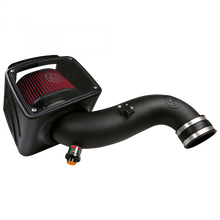 Load image into Gallery viewer, ~(15-Lbs.-25X16x15)~-Cold-Air-Intake-For-07-10-Chevrolet-Silverado-Gmc-Sierra-V8-6.6L-Lmm-Duramax-Cotton-Cleanable-Red-S-B