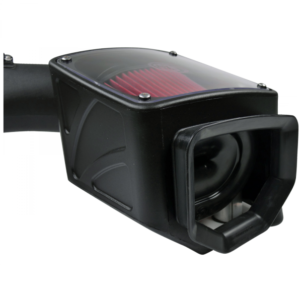 ~(15-Lbs.-25X16x15)~-Cold-Air-Intake-For-07-10-Chevrolet-Silverado-Gmc-Sierra-V8-6.6L-Lmm-Duramax-Cotton-Cleanable-Red-S-B