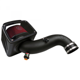 S&B Filters 75-5091 Cold Air Intake For 07-10 Chevrolet Silverado GMC Sierra V8-6.6L LMM Duramax Cotton Cleanable Red S&B