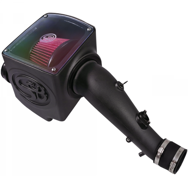~(15-Lbs.-26X17x15)~-Cold-Air-Intake-For-05-11-Toyota-Tacoma-4.0L-Oiled-Cotton-Cleanable-Red-S-B