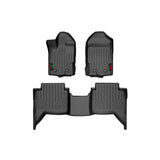Rough Country M-51002 Heavy Duty Floor Mats Front/Rear-19-20 Ford Ranger Crew Cab