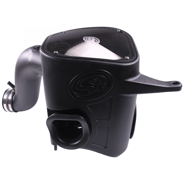 ~(15.2-Lbs.-24X15x14)~-Cold-Air-Intake-For-13-18-Dodge-Ram-2500-3500-L6-6.7L-Cummins-Dry-Extendable-White-S-B