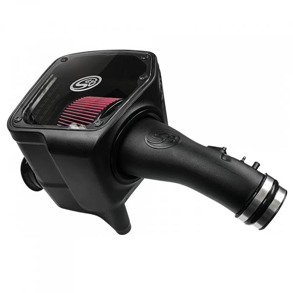 ~(15.4-Lbs.-24X15x14)~-Cold-Air-Intake-For-07-20-Toyota-Tundra-V8-5.7L-Oiled-Cotton-Cleanable-Red-S-B
