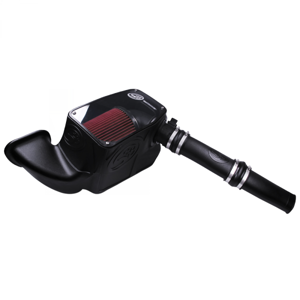 ~(15.4-Lbs.-24X15x14)~-Cold-Air-Intake-For-14-18-Dodge-Ram-1500-3.0L-Ecodiesel-V6-Cotton-Cleanable-Red-S-B