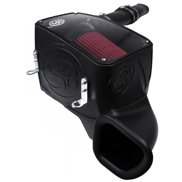 ~(15.4-Lbs.-24X15x14)~-Cold-Air-Intake-For-14-18-Dodge-Ram-1500-3.0L-Ecodiesel-V6-Cotton-Cleanable-Red-S-B