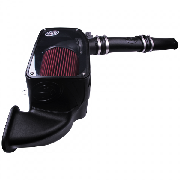 ~(15.4-Lbs.-24X15x14)~-Cold-Air-Intake-For-14-18-Dodge-Ram-1500-3.0L-Ecodiesel-V6-Cotton-Cleanable-Red-S-B