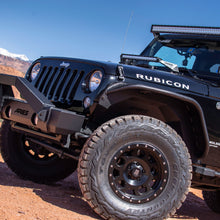 Load image into Gallery viewer, ARIES 1500201 Jeep Wrangler JK Black Aluminum Front Fender Flares for Select Jeep Wrangler