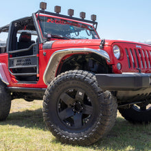 Load image into Gallery viewer, ARIES 1500202 Jeep Wrangler JK Raw Aluminum Front Fender Flares for Select Jeep Wrangler