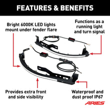 Load image into Gallery viewer, ARIES 1500230 LED Fender Lights for Jeep Wrangler JK for Select Jeep Wrangler
