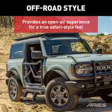 Load image into Gallery viewer, ARIES 1500255 Front Black Aluminum Tube Doors for Ford Bronco 2-Door for Select Ford Bronco