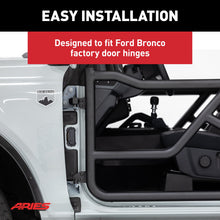 Load image into Gallery viewer, ARIES 1500255 Front Black Aluminum Tube Doors for Ford Bronco 2-Door for Select Ford Bronco
