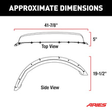 Load image into Gallery viewer, ARIES 1500302 Ford Bronco Smooth Black Aluminum Tubular-Style Front Wheel Fender Flares for 2-Door &amp; 4-Door for Select Ford Bronco
