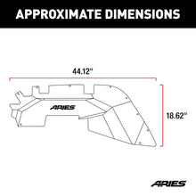 Load image into Gallery viewer, ARIES 1500550 Jeep Wrangler JL Aluminum Front Inner Fender Liners for Select Jeep Wrangler