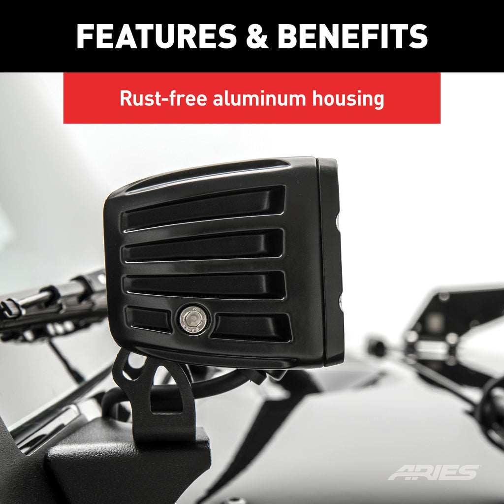 ARIES 1501252 2" Square Cube LED Lights (2,200 Lumens)