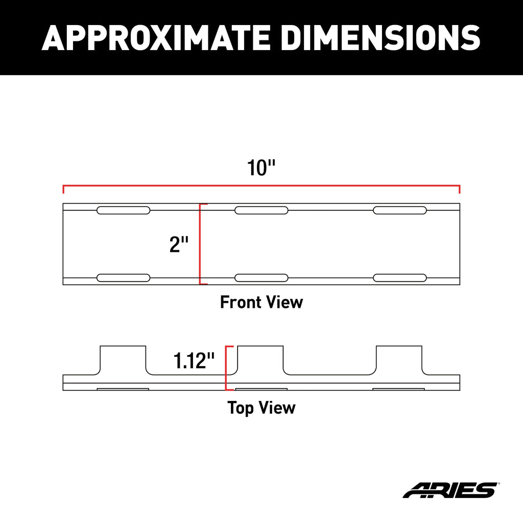 ARIES 1501261 LED Light Cover for 10" Single-Row Light Bars