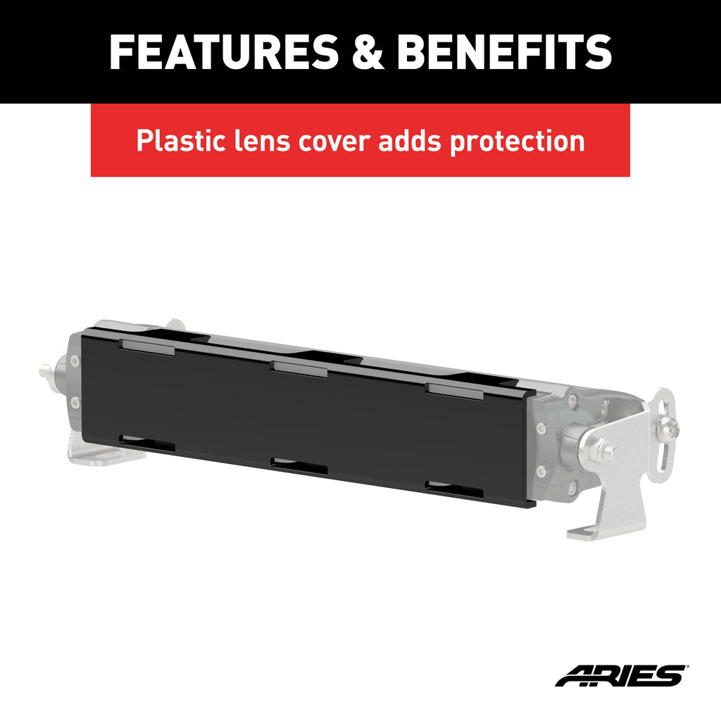 ARIES 1501261 LED Light Cover for 10" Single-Row Light Bars